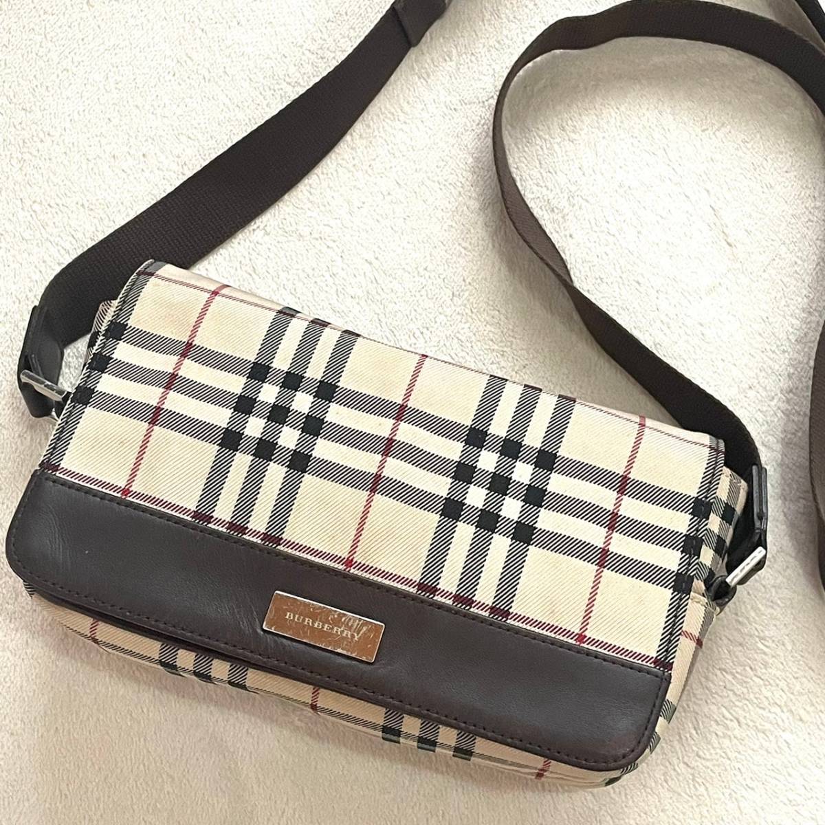 美品】 バーバリー BURBERRY 2way ショルダーバッグ ノバチェック