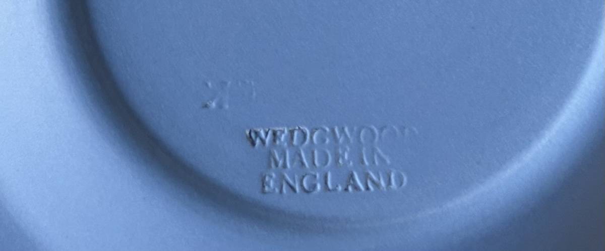 英国購入【③WEDGWOODジャスパーウェア・ペールブルー・アッシュトレイ】アクセサリー灰皿蚤の市アンティークブロカントイギリス_画像3