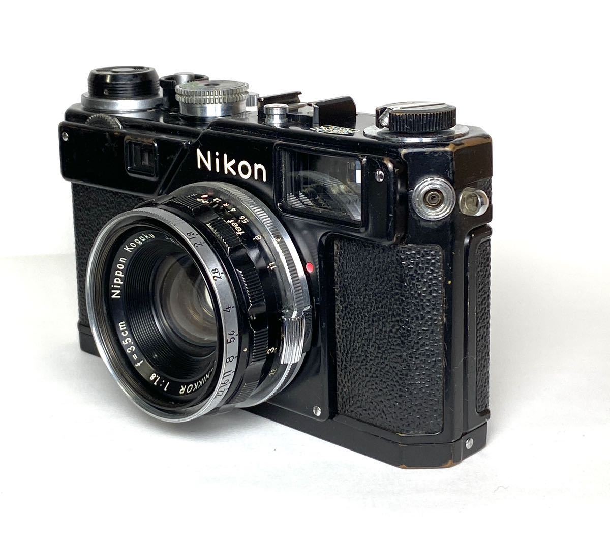 Nikon ニコン レンジファインダー S3 オリンピック ブラック/W-NIKKOR 3.5cm f1.8_画像3
