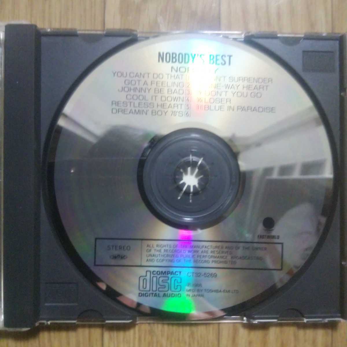 NOBODY/ NOBODY'S BEST 貴重CD 