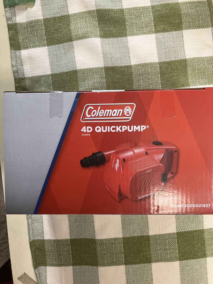 ♪Coleman 4D QUICKPUMP　新品未開封コールマン クイックポンプ〈 電動空気入れ・電池式 〉レッド_画像2