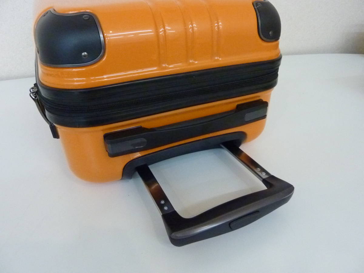 ALI アジアラゲージ スーツケース キャリーバッグ オレンジ ファスナータイプ 4輪 機内持ち込み可能 激安 爆安 1円スタート_画像4