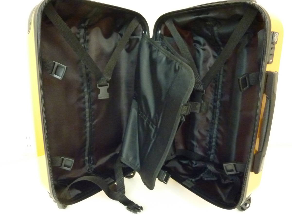 ALI アジアラゲージ スーツケース キャリーバッグ オレンジ ファスナータイプ 4輪 機内持ち込み可能 激安 爆安 1円スタート_画像7