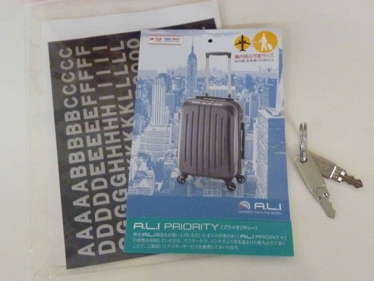 ALI アジアラゲージ スーツケース キャリーバッグ オレンジ ファスナータイプ 4輪 機内持ち込み可能 激安 爆安 1円スタート_画像8