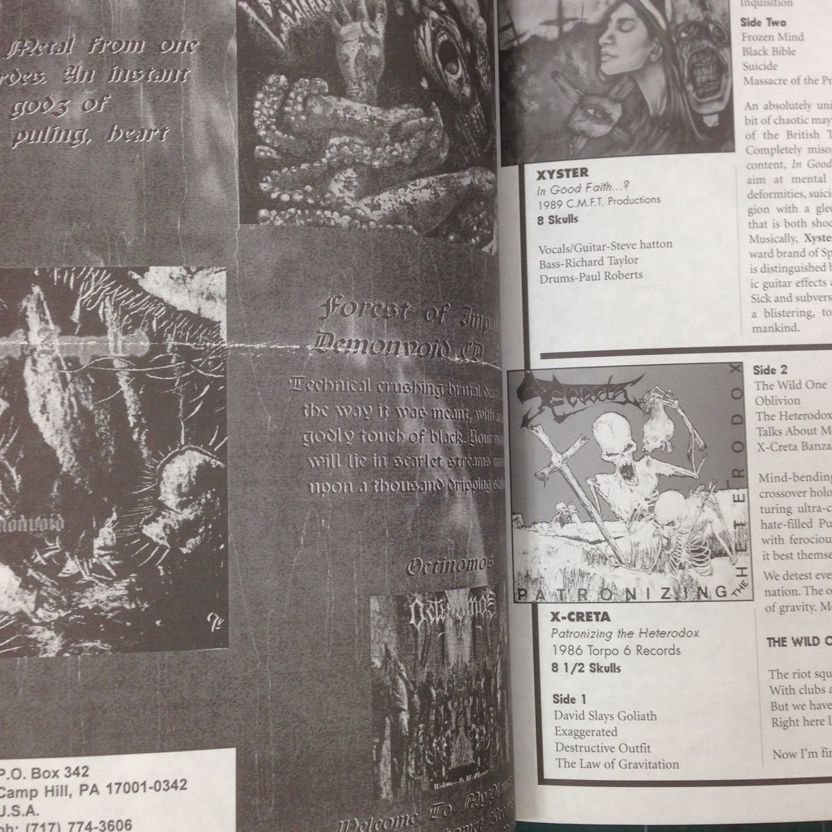音楽雑誌 外国版 SOD (sounds of death) magazine free century media cd inside METAL IMPIETY HATE ETERNAL CANNIBAL CORPSE_画像10