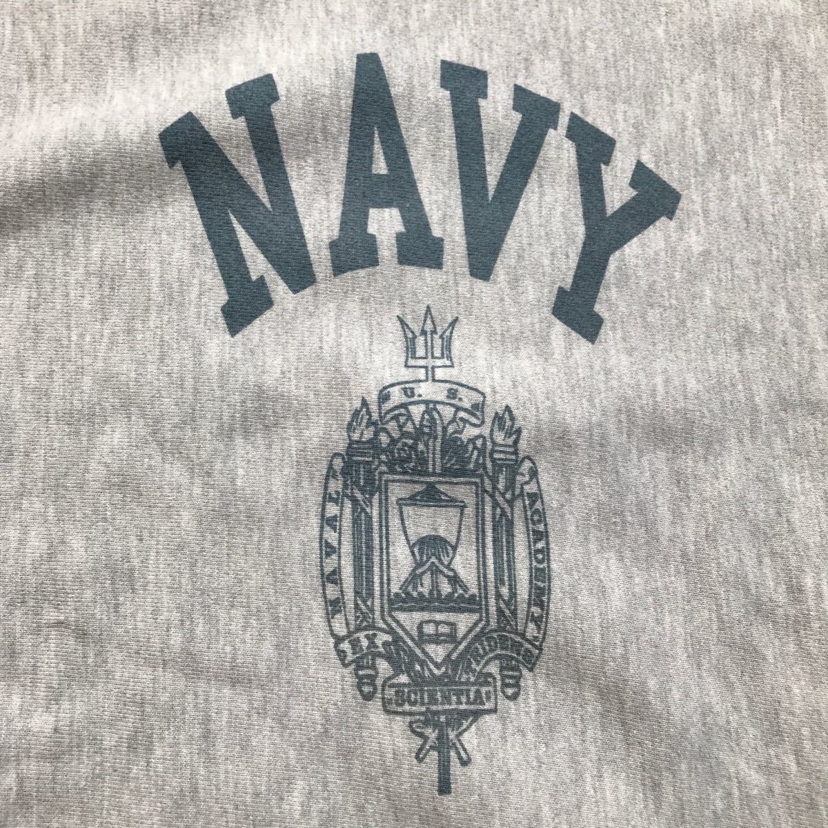 Champion リバースウィーブ XL U S NAVY 染み込みプリント 90s Champion リバースウィーブ XL U S NAVY 染み込みプリント 90s