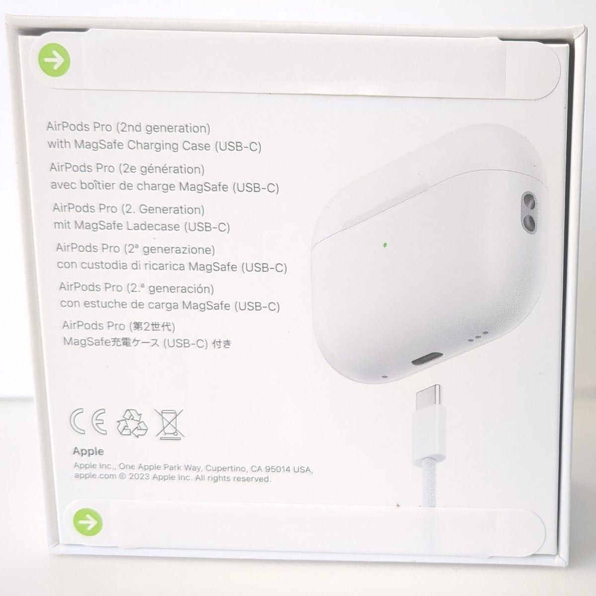 アップル AirPods Pro 【第2世代】MagSafe充電ケース付【USB-C アップル AirPods Pro 【第2世代】MagSafe充電ケース付【USB-C