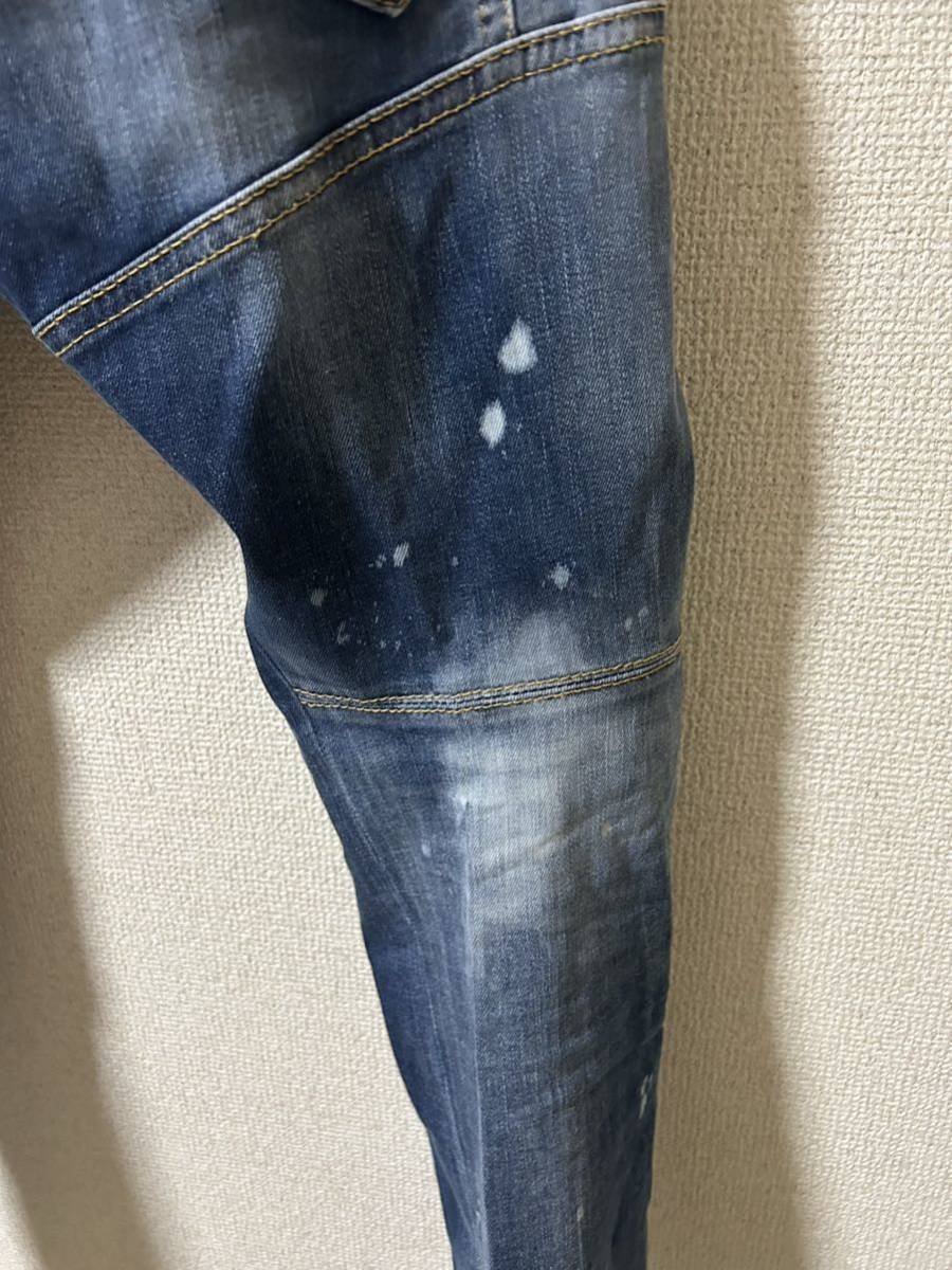 22AW ディースクエアード デニム 50 TIDYBIKERJEAN バイカー スーパーストレッチ_画像7