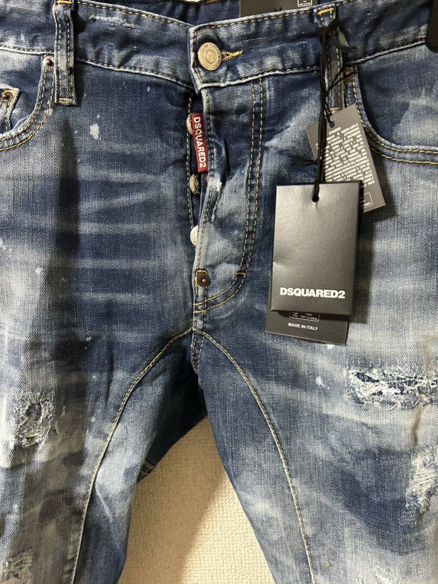 22AW ディースクエアード デニム 50 TIDYBIKERJEAN バイカー スーパーストレッチ_画像5