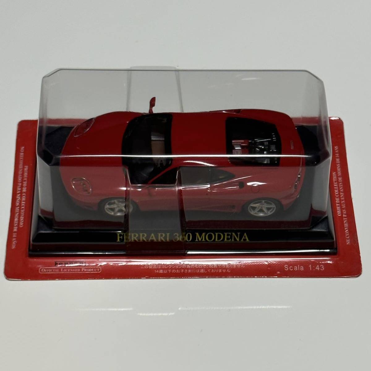 1/43 アシェット フェラーリ 360 モデナ 未開封 Ferrari modena フェラーリコレクション ixo スーパーカー ミニカー レッド 赤_ブリスターケースに細かな痛みあり