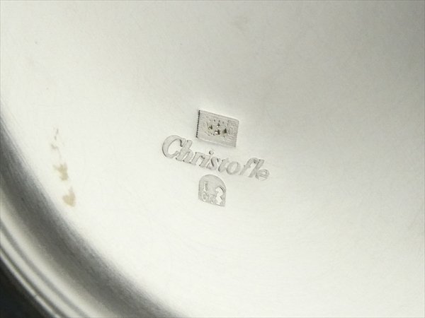 n411 Christofle クリストフル シルバープレート ベース 花瓶 飾壷_画像4