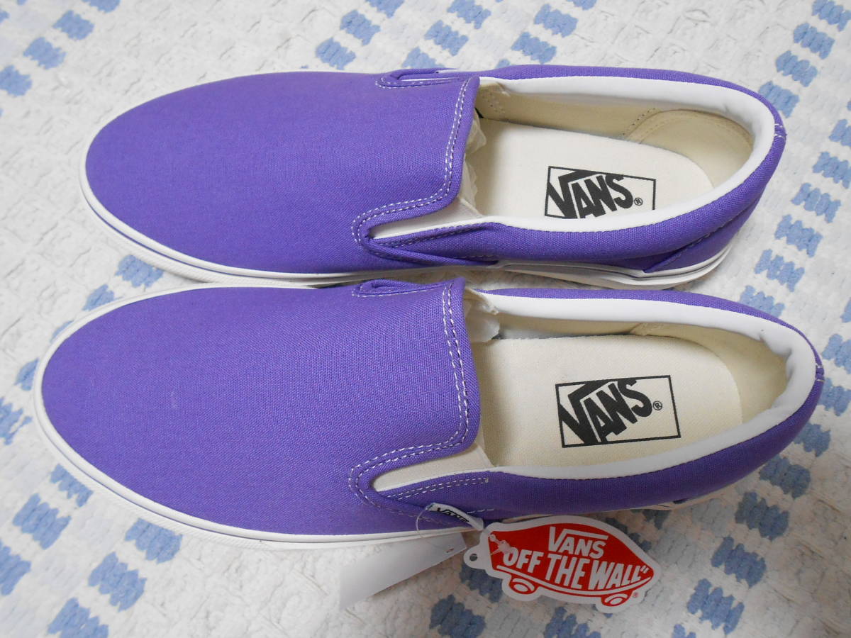 新品！限定！バンズ　V98CF COLORS　スリッポン　U.バイオレット　9　パープル　ＶＡＮＳ　スケーター_画像4