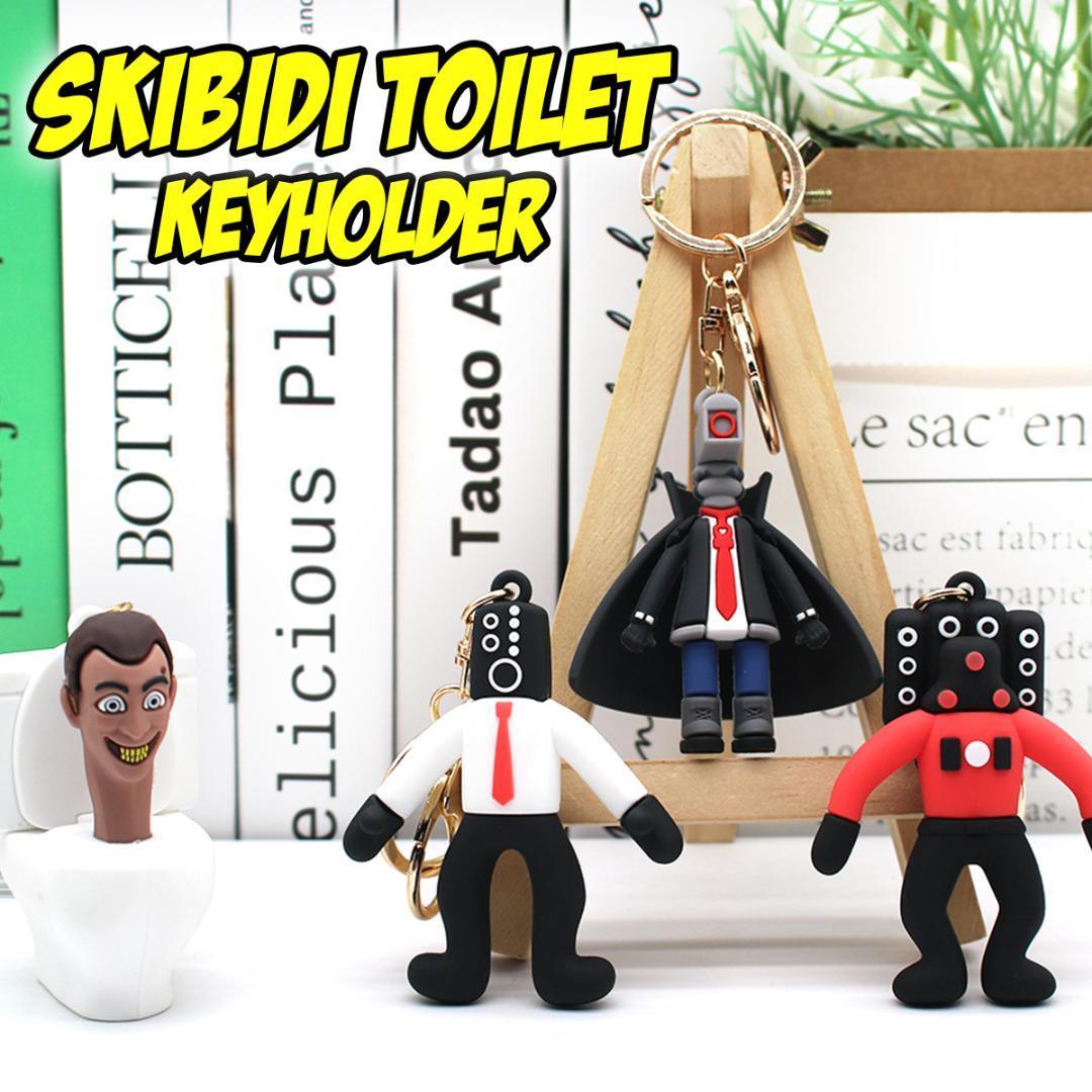 スキビディトイレ キーホルダー キーリング 5点セット Skibidi Toilet 便器 Youtube CGアニメ ゲーム マスコット