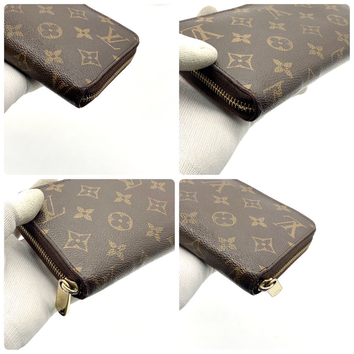 【極美品】LOUIS VUITTON ルイヴィトン 長財布 ジッピーウォレット モノグラム 小銭入れ ラウンドファスナー ジップ 1円 メンズ レディース_画像4