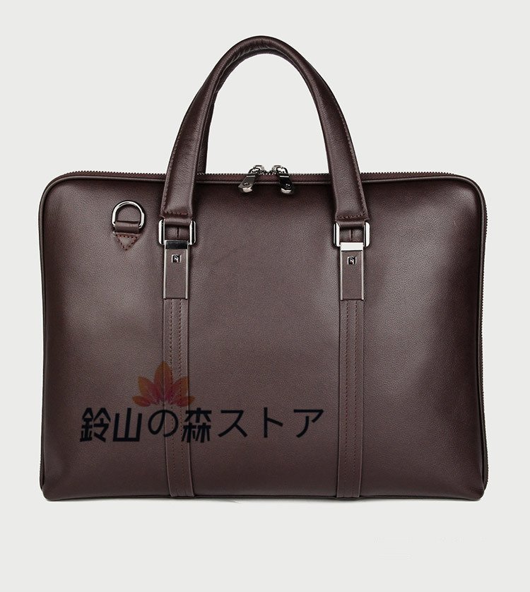 大人気新品 ハンドメイド 牛革 メンズバッグ 手提げバッグ 通勤鞄