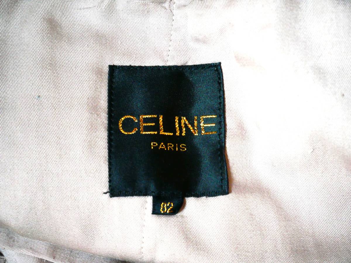 美品 CELINE セリーヌ 2タック スラックスパンツ サイズ82 中古_画像6