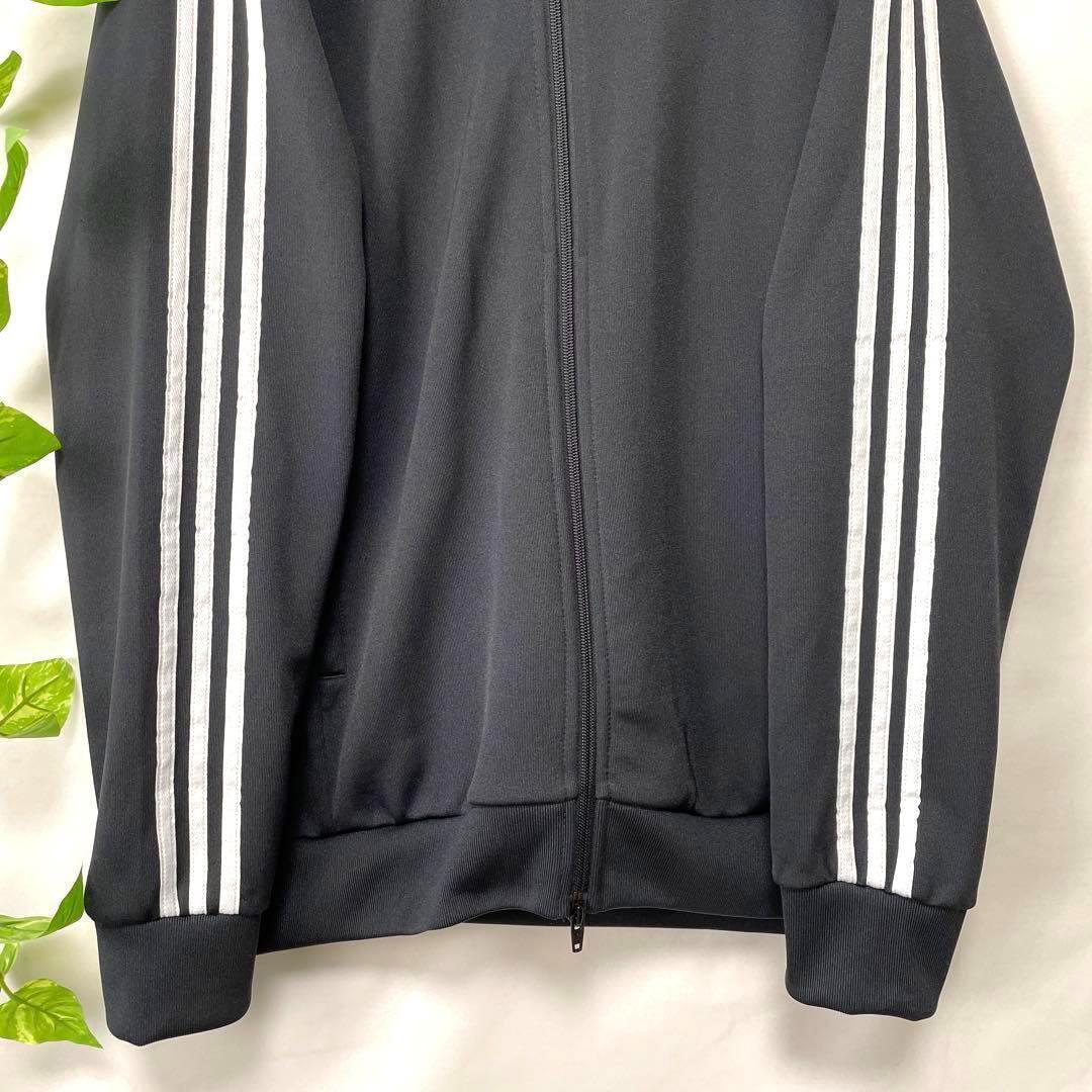 極美品 希少サイズ3XL adidas アディダス ATP トラックジャケット ジャージ 黒ブラック白ホワイト スリーライン トレフォイルロゴ メンズ _画像4