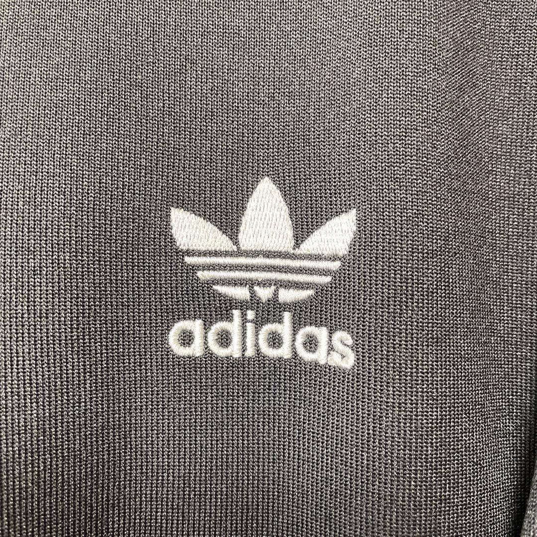 極美品 希少サイズ3XL adidas アディダス ATP トラックジャケット ジャージ 黒ブラック白ホワイト スリーライン トレフォイルロゴ メンズ _画像7