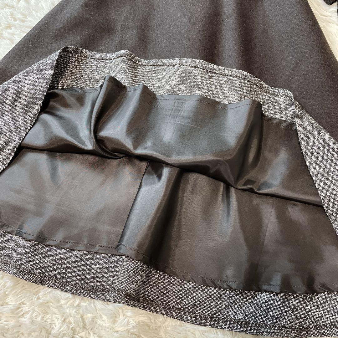 大きいサイズ M'S GRACY エムズグレイシー ワンピース 40 L ブラウン