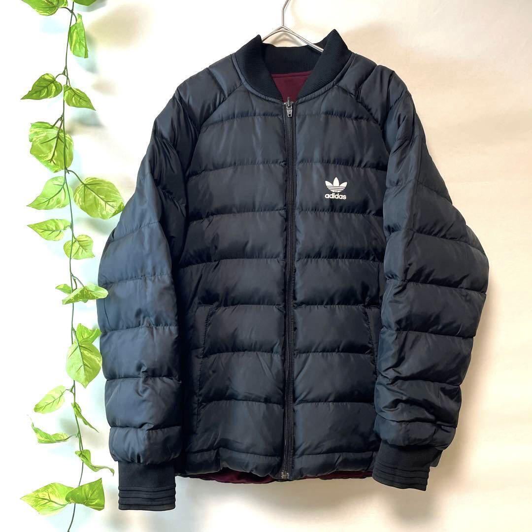 タッチパネル 希少 美品 adidas アディダス 2way 肉厚 ダウン