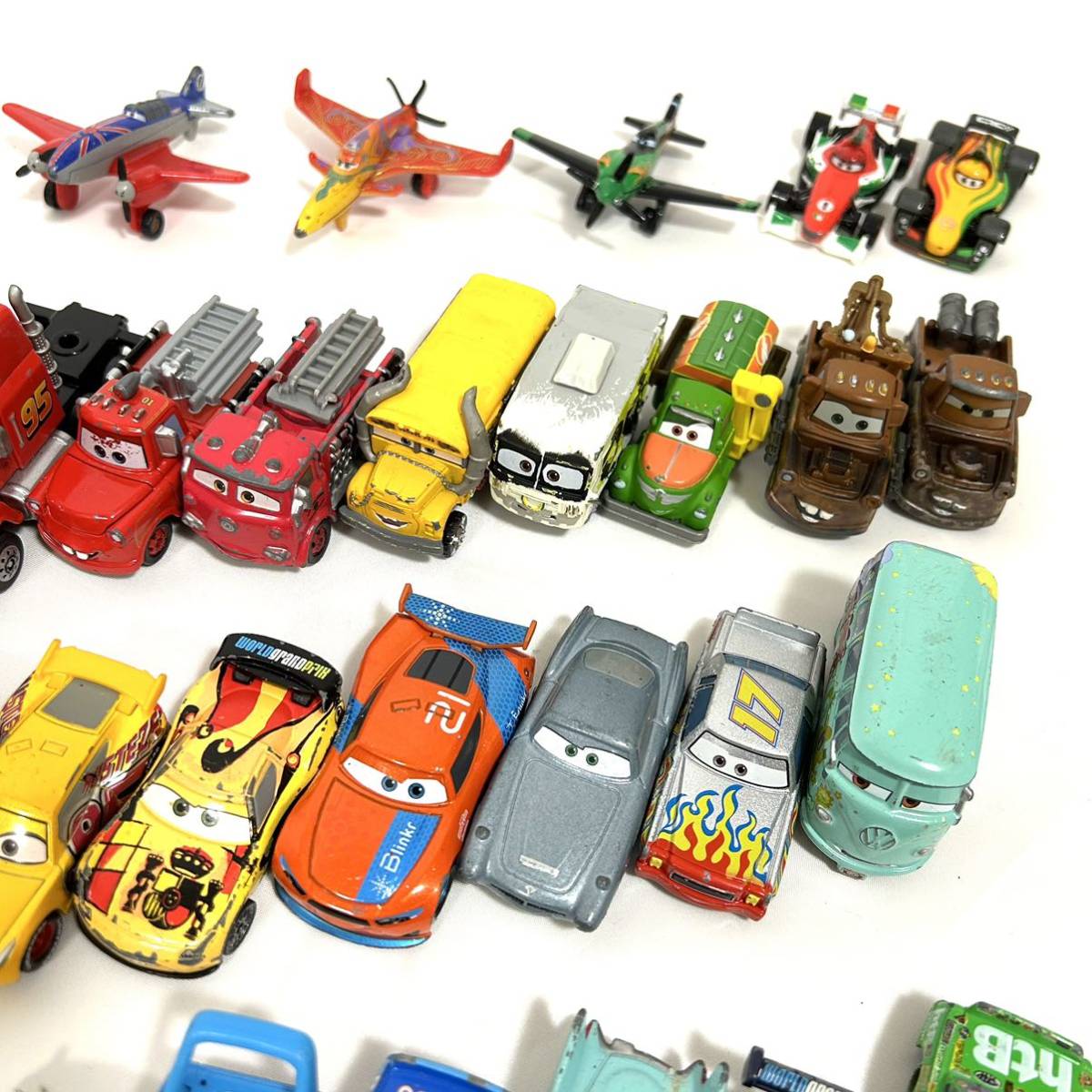 【1円〜】TOMICA カーズトミカ 大量セット Cars/ Disney Pixar/ カーズ ディズニー ピクサー 49台 まとめ 消防車 工事車両 飛行機_画像7