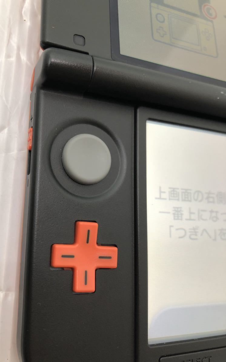 【限定カラー】任天堂 ニンテンドー3DS LL 本体 SPR-001 オレンジ×ブラック 動作良好 Nintendo スリーディーエス エルエル_画像2