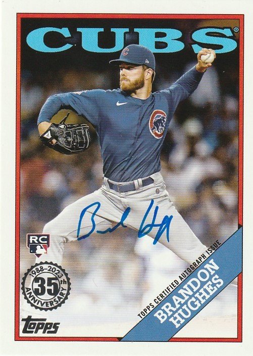 2023 TOPPS Series 1 Brandon Hughes 88BA-BH 直筆サインカード Auto RC_画像1