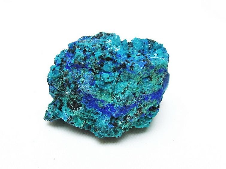 誠安◆超レア極品天然AAAアズライト 藍銅鉱 ブルーマラカイト 原石[T485-3303]_画像1