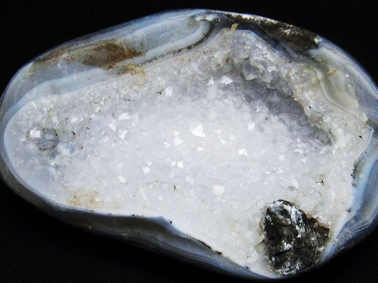 誠安◆天然石最高級品ウルグアイ産 アゲート水晶ドーム[T757-1853]_画像2