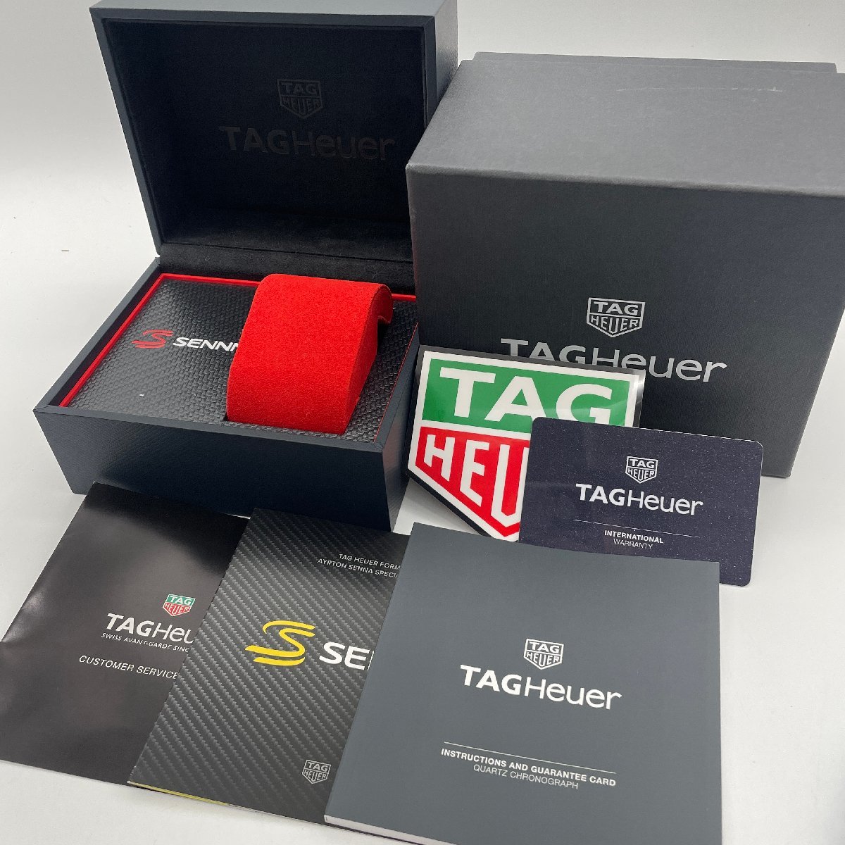 ω極上品【TAGHEUER タグホイヤー フォーミュラ1 CAZ101AJ アイルトンセナ限定 クォーツ腕時計 メンズウォッチ クロノグラフ ギャラ有】220_画像10