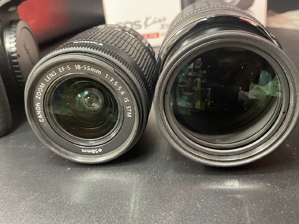 〓 【Canon キャノン EOS kiss X7i デジタル一眼カメラ レンズ 18-55 100-300mm セット 箱付き 人気シリーズ】HO9137_画像7