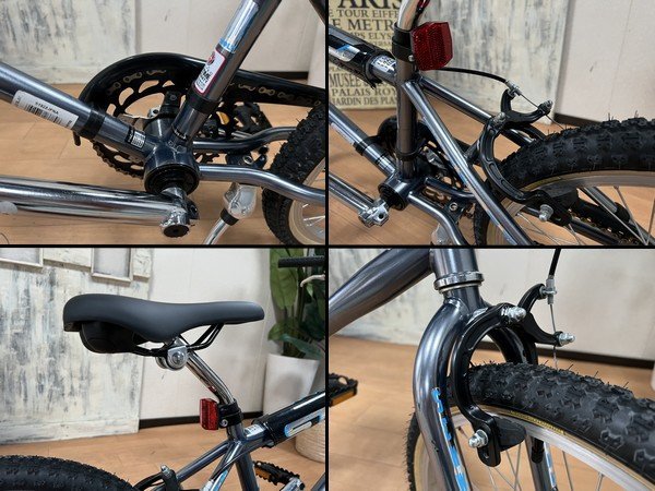 Ψ綺麗【 SCHWINN / シュウィン STINGRAY STING PRO 2021年購入 スチールBMX 20インチ シルバー 走行少 】N05248_画像6