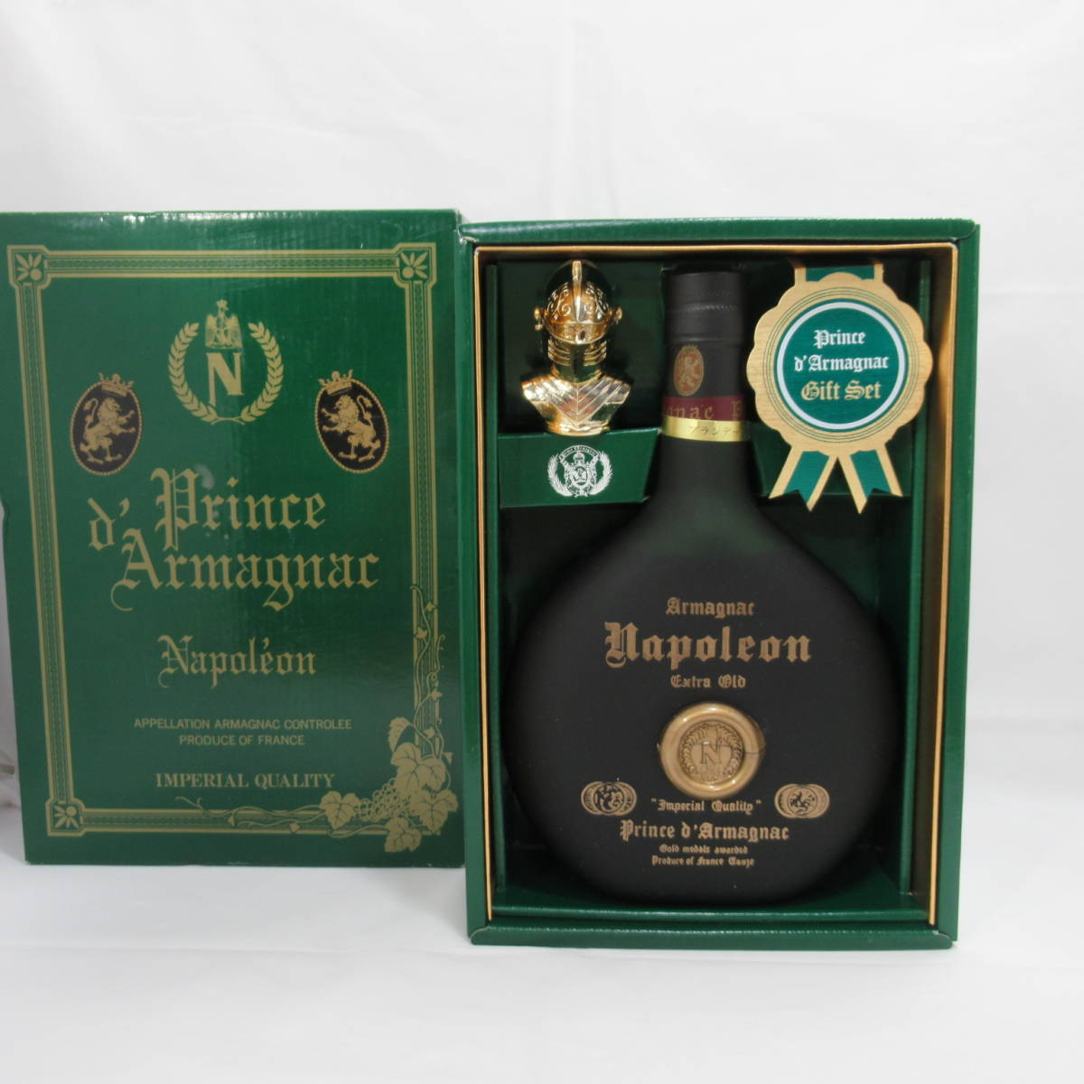 1111E 未開栓 古酒 Prince d' Armagnac Napoleon プリンス ドゥ アルマニャック ナポレオン グリーンボトル 700ml 40% ブランデーの画像1
