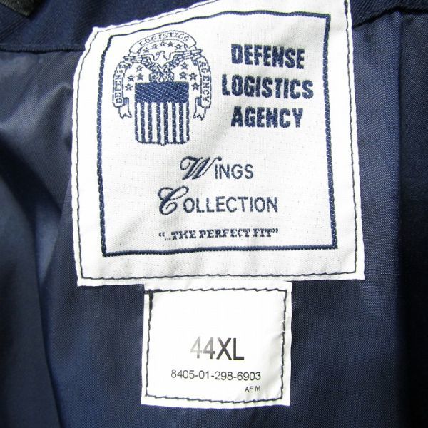 米軍実物 サイズ 44XL U.S. AIR FORCE ユーティリティ ライトウェイト ジャケット ライナー付 ネイビー 古着 ビンテージ ミリタリー 3N1104の画像4