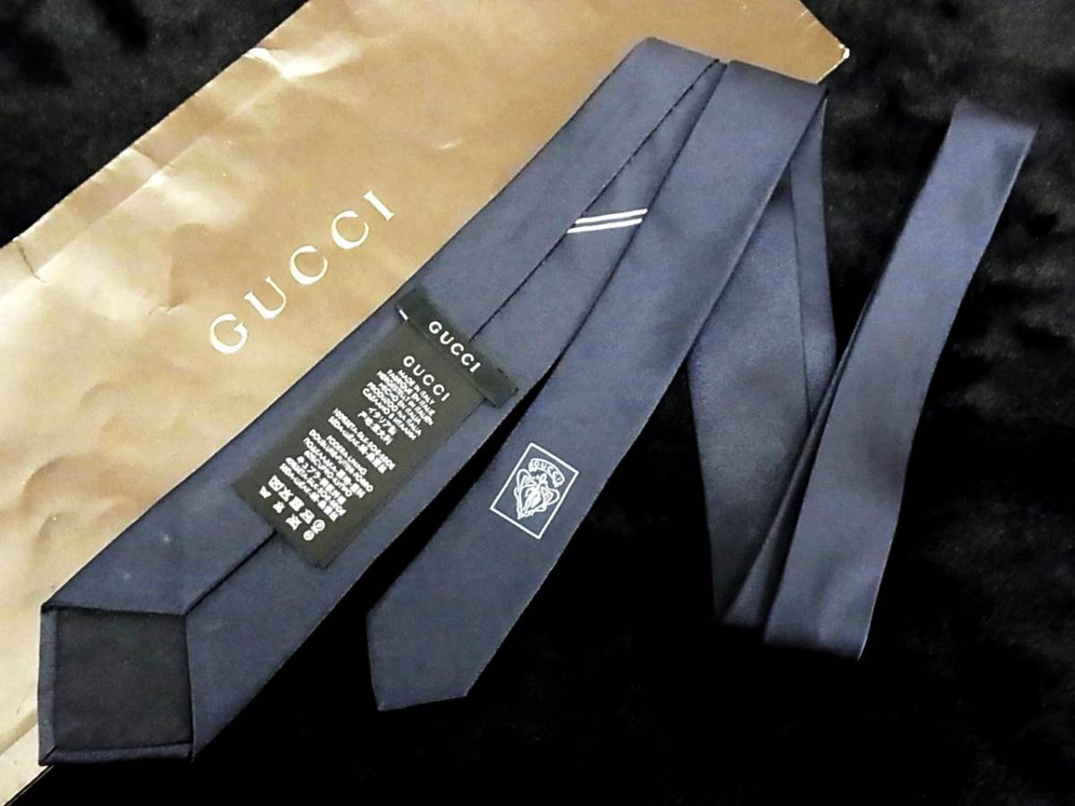 5G0209【超特売】★グッチ【GUCCI】ネクタイ【人気の超細ナロータイ】_画像1