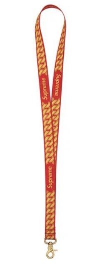 22SS Supreme Cuban Links Lanyard red シュプリーム キューバ リンク ランヤード ストラップ 赤_画像1