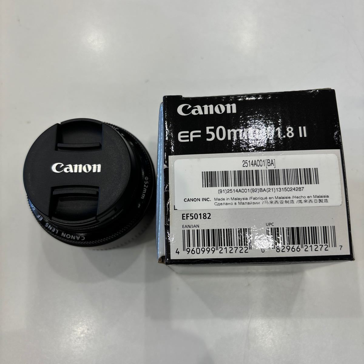 K310【美品】CANON キャノン　Efp 50mm f/1.8 Ⅱ 単焦点レンズ_画像1