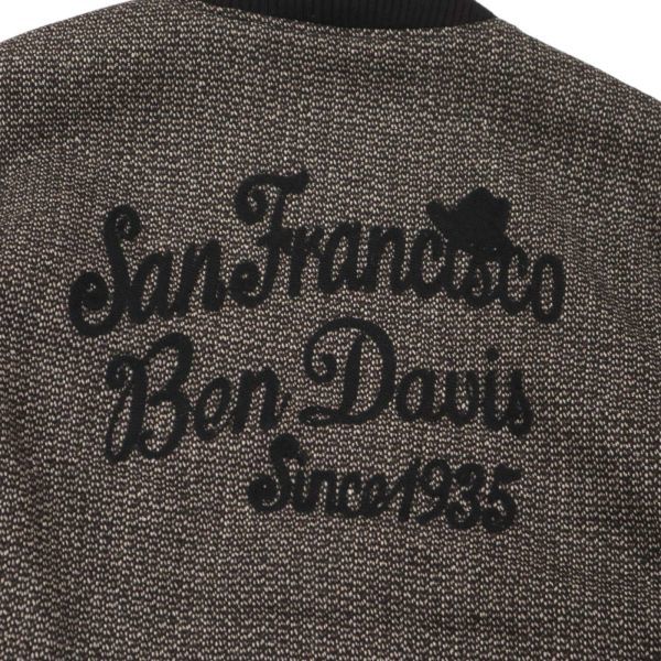 BEN DAVIS ベンデイビス 秋冬 刺繍★ ウール ビーチクロス ジャケット ブルゾン Sz.L　メンズ　I3T01763_A#N_画像5