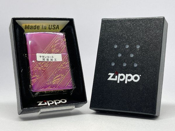 送料無料 ZIPPO[ジッポー]4面連続加工 ARABESQUE DESIGN アラベスクデザイン レインボー 2TIR-LUXURYCUT_画像5