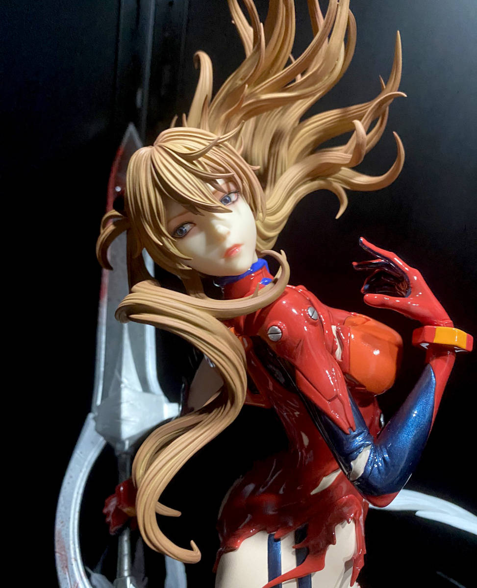 EVA アスカ・ラングレー 65cm 1/4 完全塗装済みガレージキットフィギュア 【キャストオフ可能 即決 送料無料】HUNTER FAN STUDIO EVA Asuka