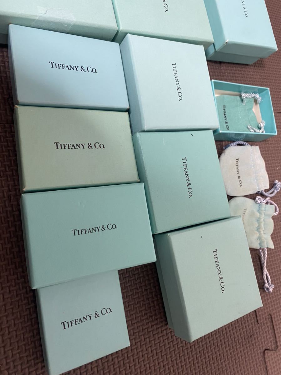 1円〜 ティファニー 空箱 大量 まとめ売り Tiffany & Co ネックレス ブレスレット 指輪　リング_画像7