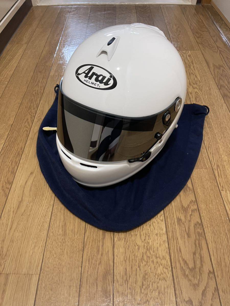 Arai アライヘルメット 4輪用ヘルメット GP-6S 8859 フルフェイス 白 _画像1