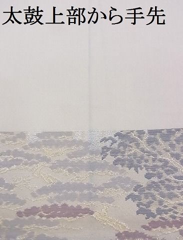 平和屋-こころ店■六通柄袋帯　東海道　廣重　金銀糸　正絹　逸品　A-az6081_画像8