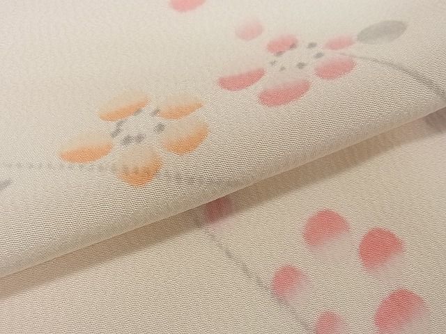 平和屋2■上質な長襦袢　無双仕立て　半衿刺繍　枝花　逸品　未使用　ma3377_画像6