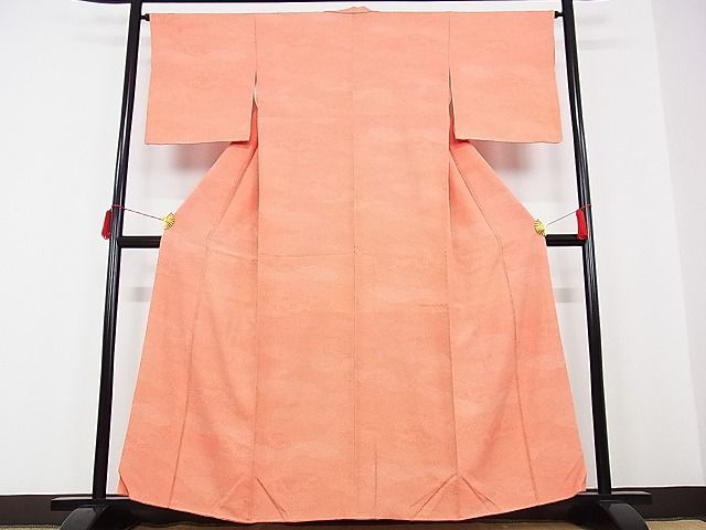 平和屋-こころ店■江戸小紋　寄せ小紋柄　着丈159.5cm　裄丈64.5cm　正絹　逸品　B-ey6358_画像2