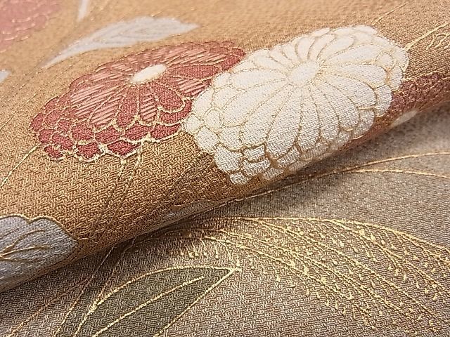 平和屋1■訪問着　刺繍　菊文　暈し染め　金彩　そごう扱い　逸品　an4526_画像5