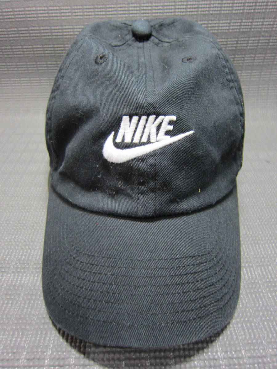 NIKE ナイキ　キャップ　帽子　黒　フリーサイズ　J2311A_画像1