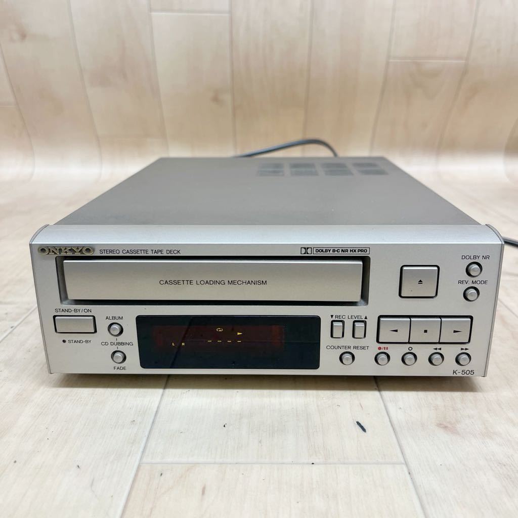 ONKYO K-505X(S) カセットデッキ-