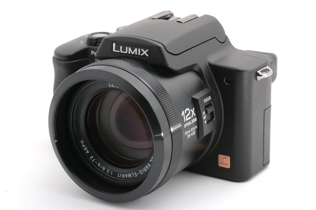 【外観美品】Panasonic パナソニック LUMIX デジタルカメラ DMC-FZ20 ブラック LEICA 36-432mm DMC-FZ20-K #3543_画像2