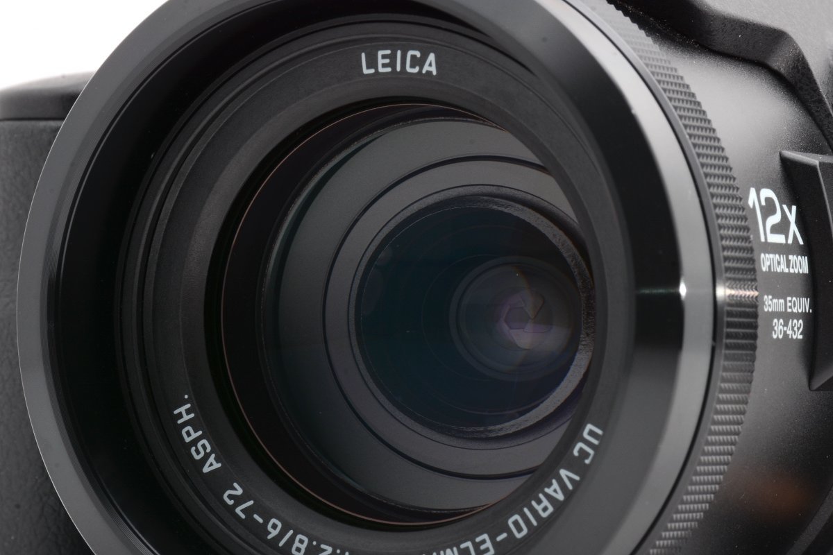 【外観美品】Panasonic パナソニック LUMIX デジタルカメラ DMC-FZ20 ブラック LEICA 36-432mm DMC-FZ20-K #3543_画像3